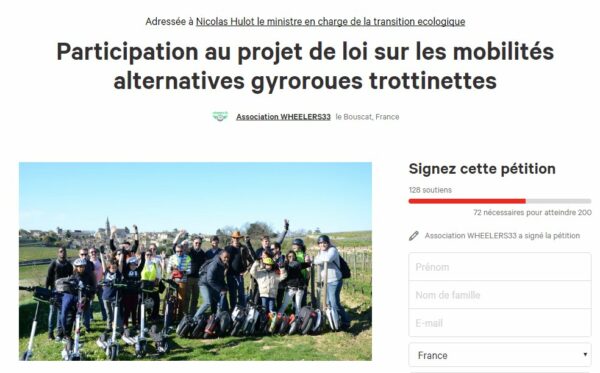 petition projet de loi