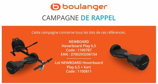 boulanger rappel hoverboard cibox
