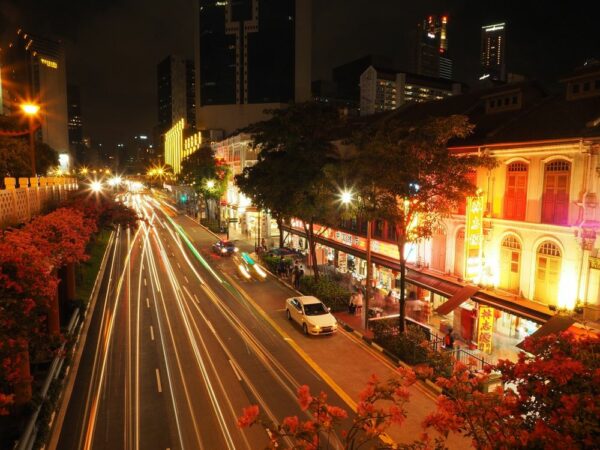 visuel singapour rue time lapse
