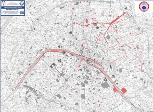 carte masque obligatoire paris